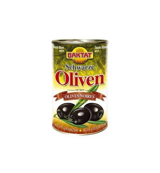 Olives noires peu salées 24x400ml-200g
