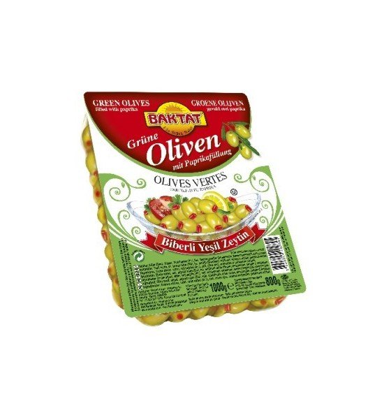 Olives vertes fourrées poivron 12x800g
