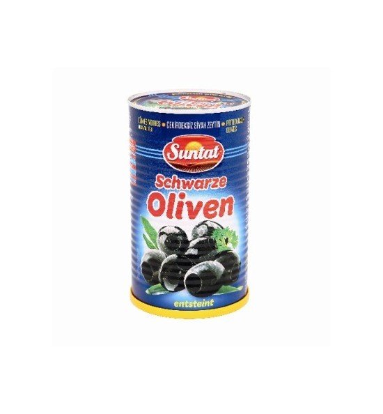 SUNTAT Olives Noires dénoyautées 6x1250ml-500g