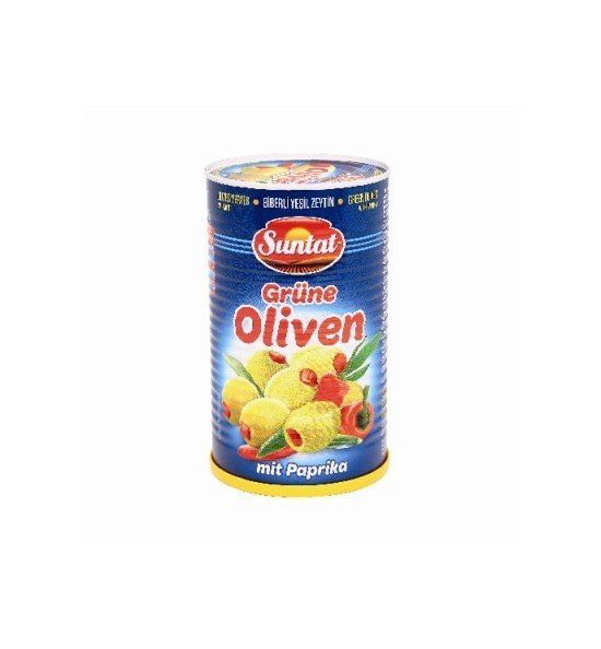 SUNTAT Olives vert. fourrees-poivron 6x1250ml-750g