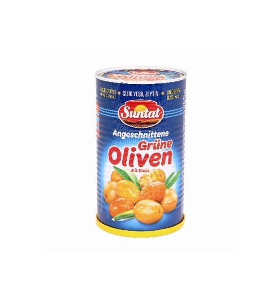 SUNTAT Olives vertes cassées 12x850ml, boite