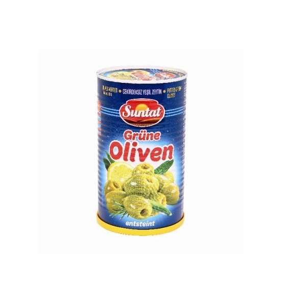 SUNTAT Olives Vertes dénoyautées 6x1250ml-500g