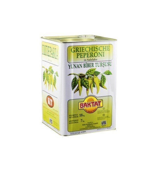 Peperoni grec en saumure cl. A 18kg bidon